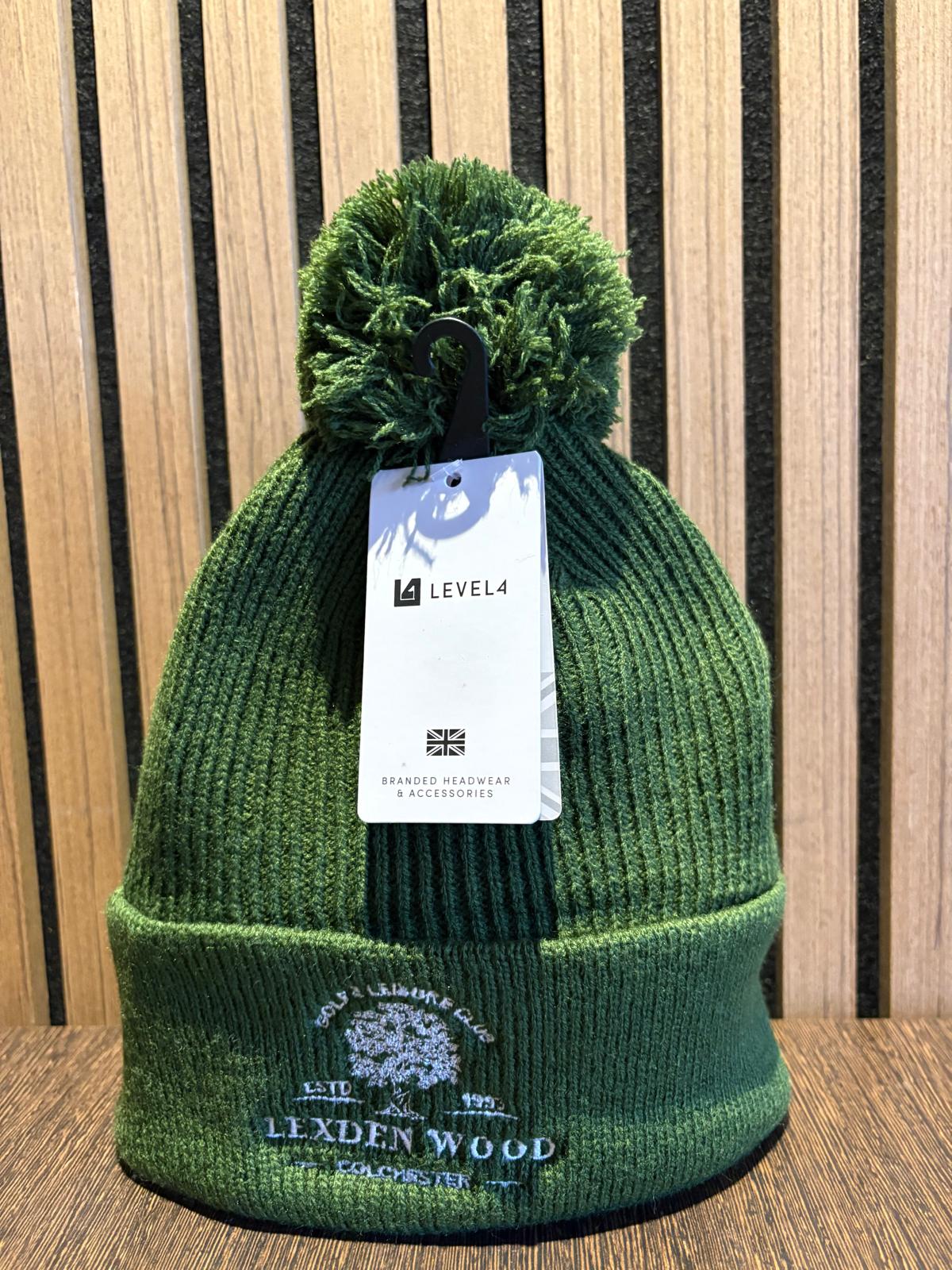 Lexden Wood branded bobble hat